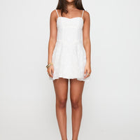 New Chapters Broderie Mini Dress White