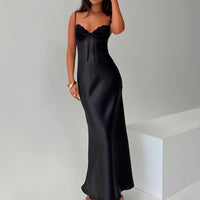 Fadyen Bias Cut Maxi Dress Black