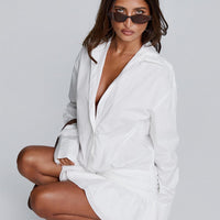 Girls Girls Girls Mini Dress White