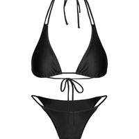 Beach Walk Triangle Top Black