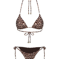 Nevaeh Triangle Bikini Top Leopard