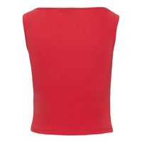 Quincey Cowl Neck Top Red