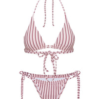Seahaven Traingle Bikini Top Pink Stripe