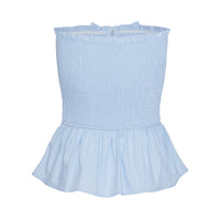 Jaymie Strapless Bow Top Blue