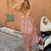 Emily Maxi Dress Pink Floral