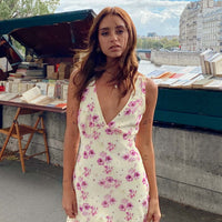 Nellie Mini Dress Yellow Floral