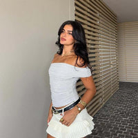 Beller Top Marle Grey