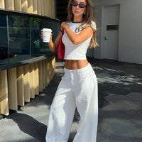 Naylor Wide Leg Jeans Cream