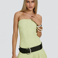 Vancesca Strapless Mini Dress Lime