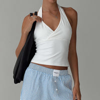 Stand By Halter Top White