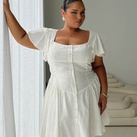 Forever More Mini Dress White Curve