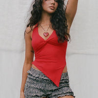 Chilli Halter Top Red