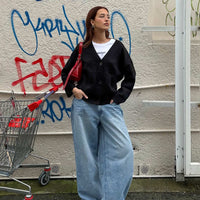 Naylor Mid Rise Wide Leg Jeans Light Blue Wash