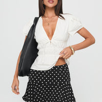 Vanish Mini Skort Black Polka