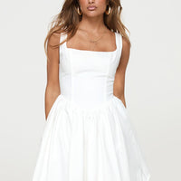 Straplie Mini Dress White