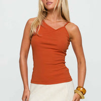 Amarante Sleeveless Top Orange