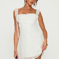 Lanai Mini Dress White Floral