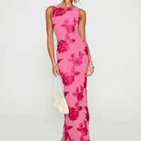 Fionna Floral Maxi Dress Pink