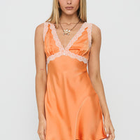 Lillipilly Lace Mini Dress Orange