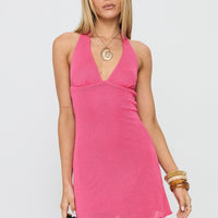 Leam Mini Dress Hot Pink