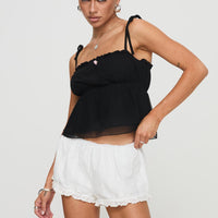 Rhubarb Lace Shorts White