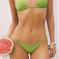 Palm Trees Bikini Bottoms Green