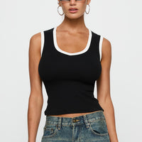 Start Me Up Top Black / White