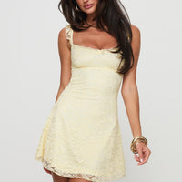 Beacall Mini Dress Lemon