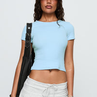 Baseline Scoop Rib Tee Light Blue