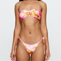 Drench Bikini Top Pink Floral
