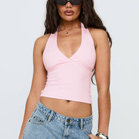 Whimsy Halter Top Pink