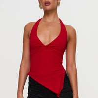 Chilli Halter Top Red