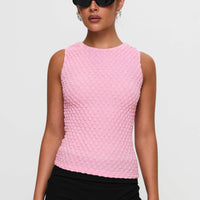 Goodnight And Go Textured Top Pink