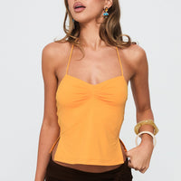Rehna Halter Top Orange