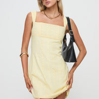 Allegro Mini Dress Lemon