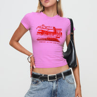 Palm Canyon Tee Pink