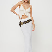 Laren Flutter Cami Top Ivory