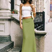 Eleganza Maxi Skirt Green