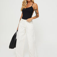 Naylor Wide Leg Jeans Cream