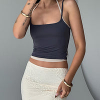 Premier Layered Tank Top Slate
