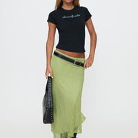 Chronically Online Graphic Top Black