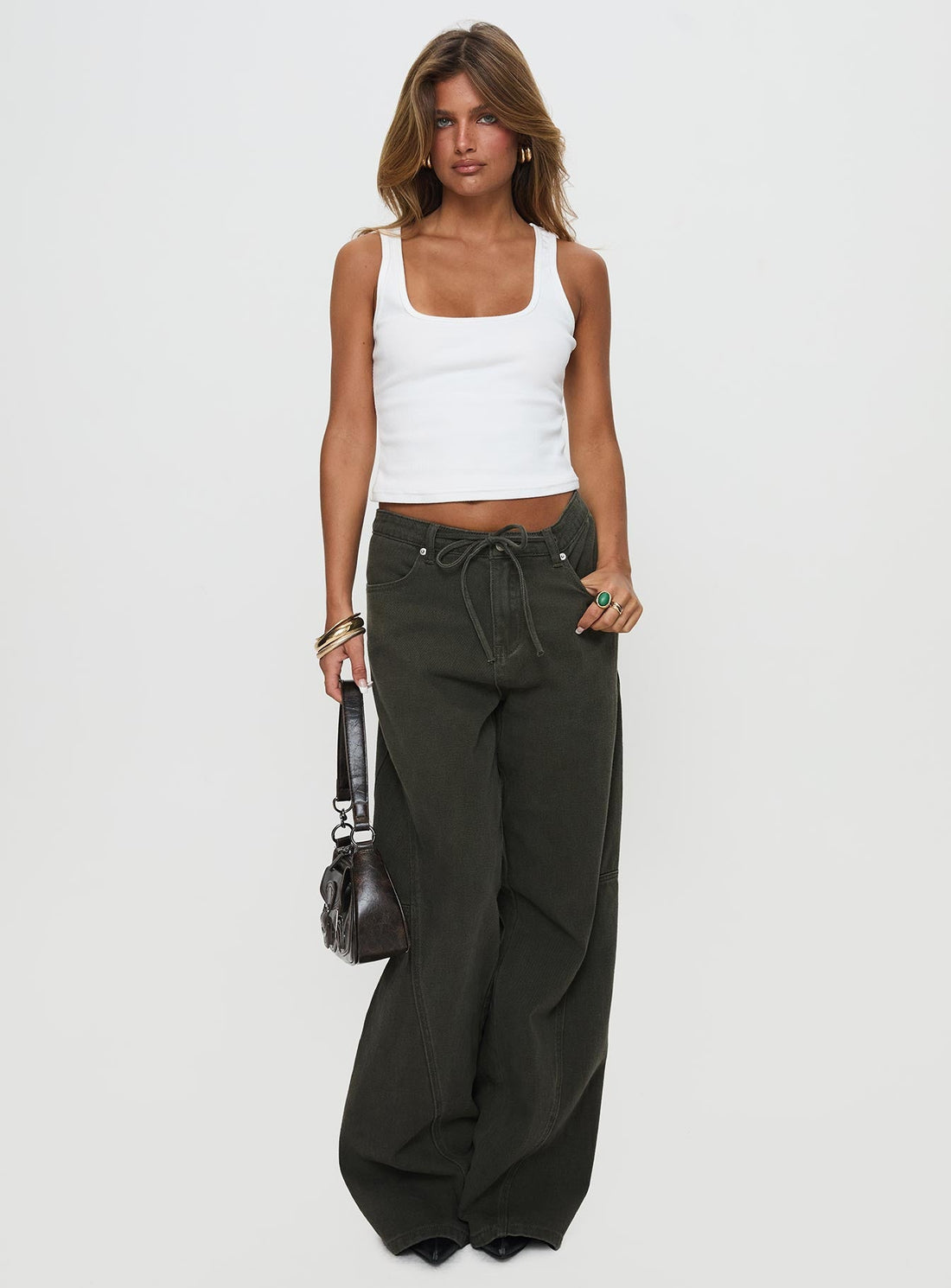Bruiser Tie Waist Jeans Green