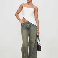 Amabella Asymmetric Top White