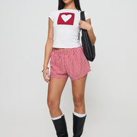 Were Lovers Baby Tee White
