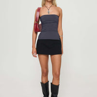 Strutter Strapless Top Slate