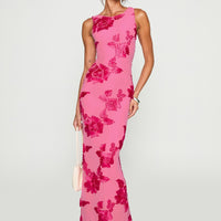 Fionna Floral Maxi Dress Pink
