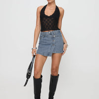 Only Angel Halter Top Black