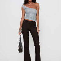 Kinkirk Flared Pants Chocolate Petite