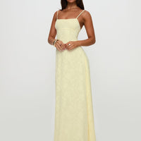South Of France Maxi Dress Yellow