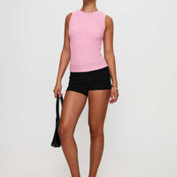 Goodnight And Go Textured Top Pink